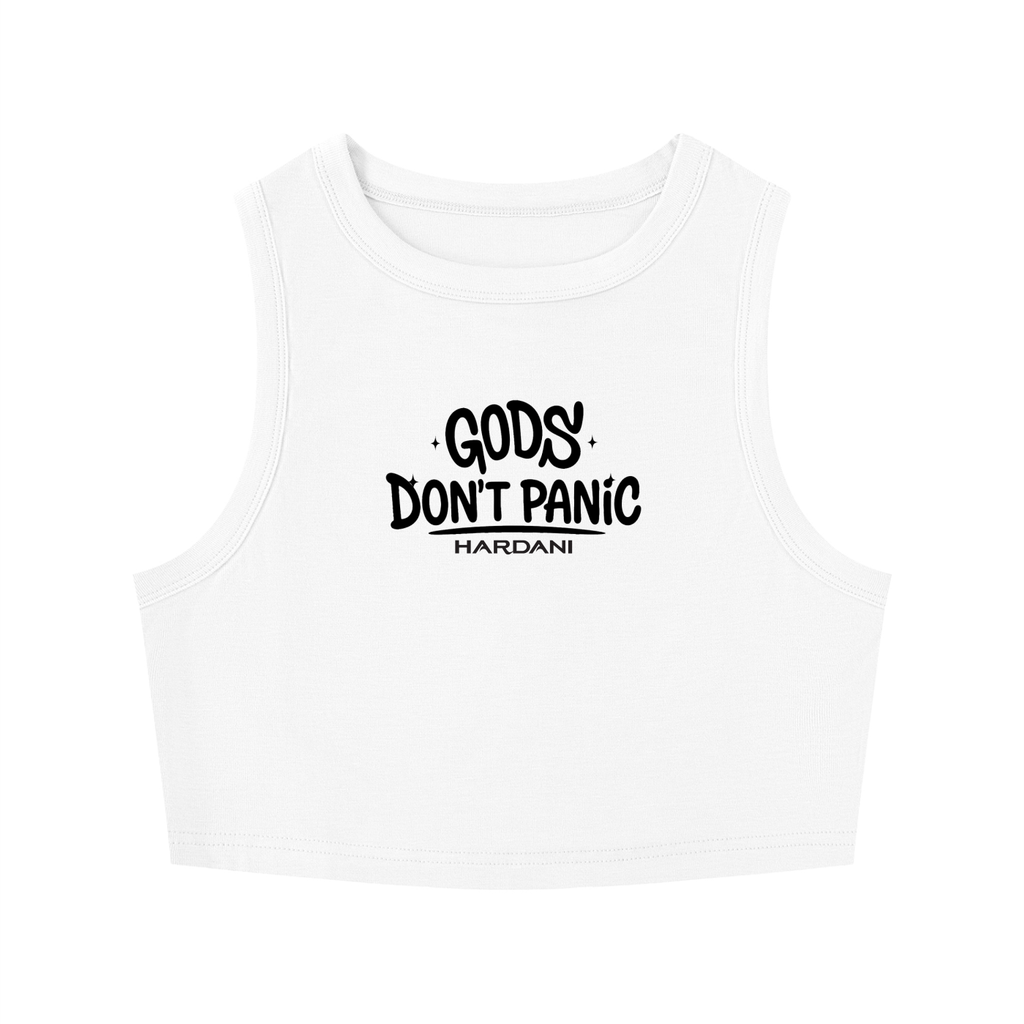 GODS Tight Crewneck Crop in White