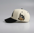 Clock Tower Snapback in Cream