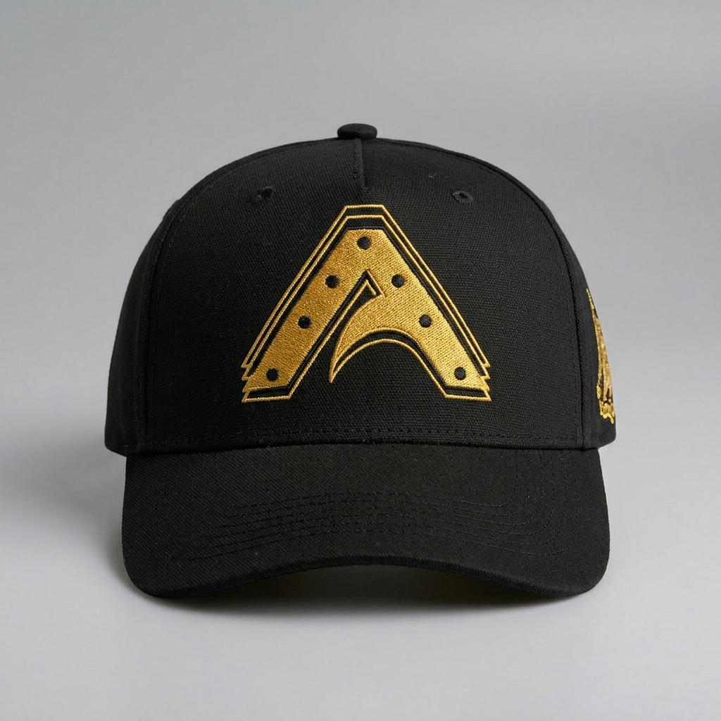Clock Tower Snapback in Black