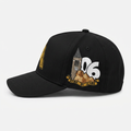 Clock Tower Snapback in Black