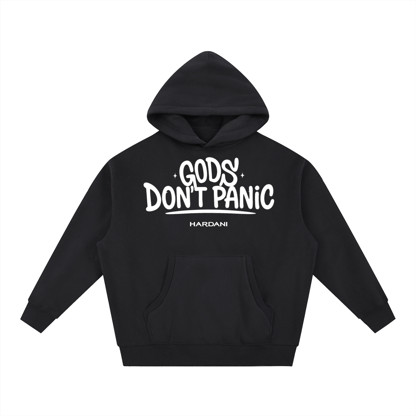 GODS Oversized Boxy Fleece in Black