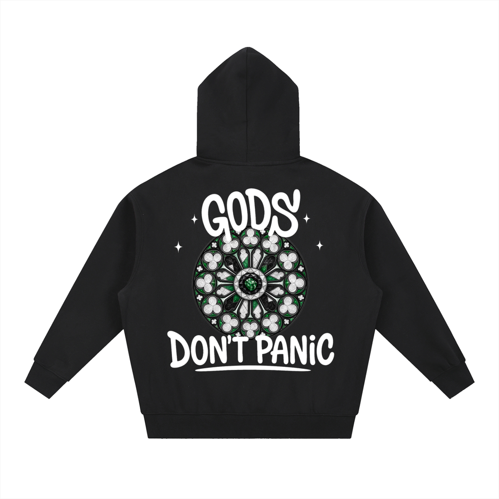 GODS Oversized Boxy Fleece in Black